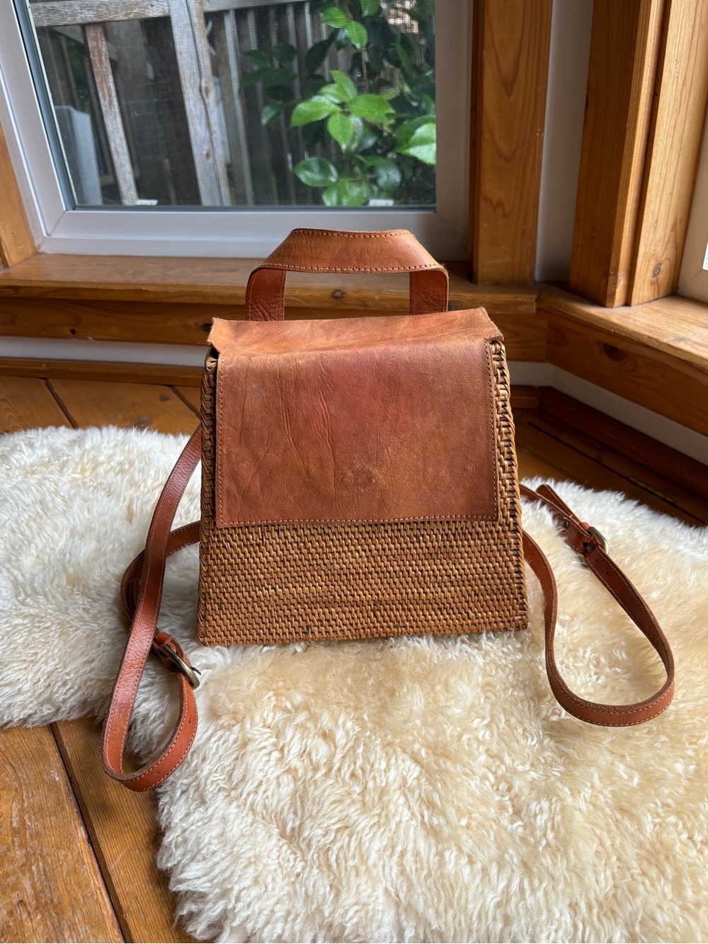 Vintage Woven Basket Purse